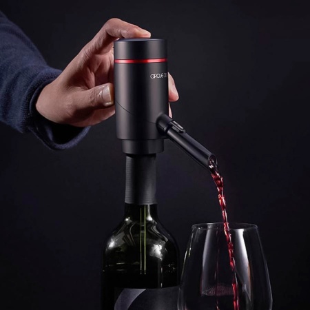 Аэратор электрический Circle Joy Electric wine aerator dispenser (встроенный аккумулятор), чёрный